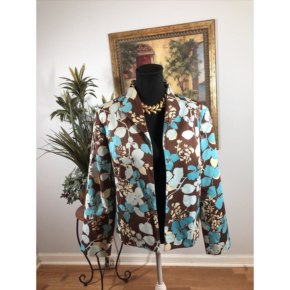 Tara Ryan Jacket Size 14 Lined Lined Womens Long sleeve Open Front Mob wife